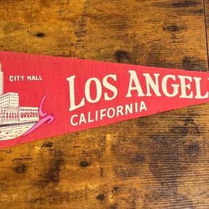 Vintage Los Angeles, California pennant